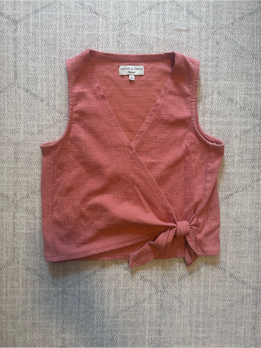 Madewell Texture & Thread Tie Wrap Tank